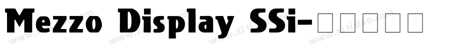 Mezzo Display SSi字体转换